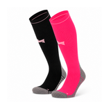 Meias de Compressão “Run Pro” • Estabilidade e Recuperação • Pack 2 Pares • Multi Rosa
