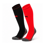 Meias de Compressão “Run Pro” • Estabilidade e Recuperação • Pack 2 Pares • Multi Vermelho