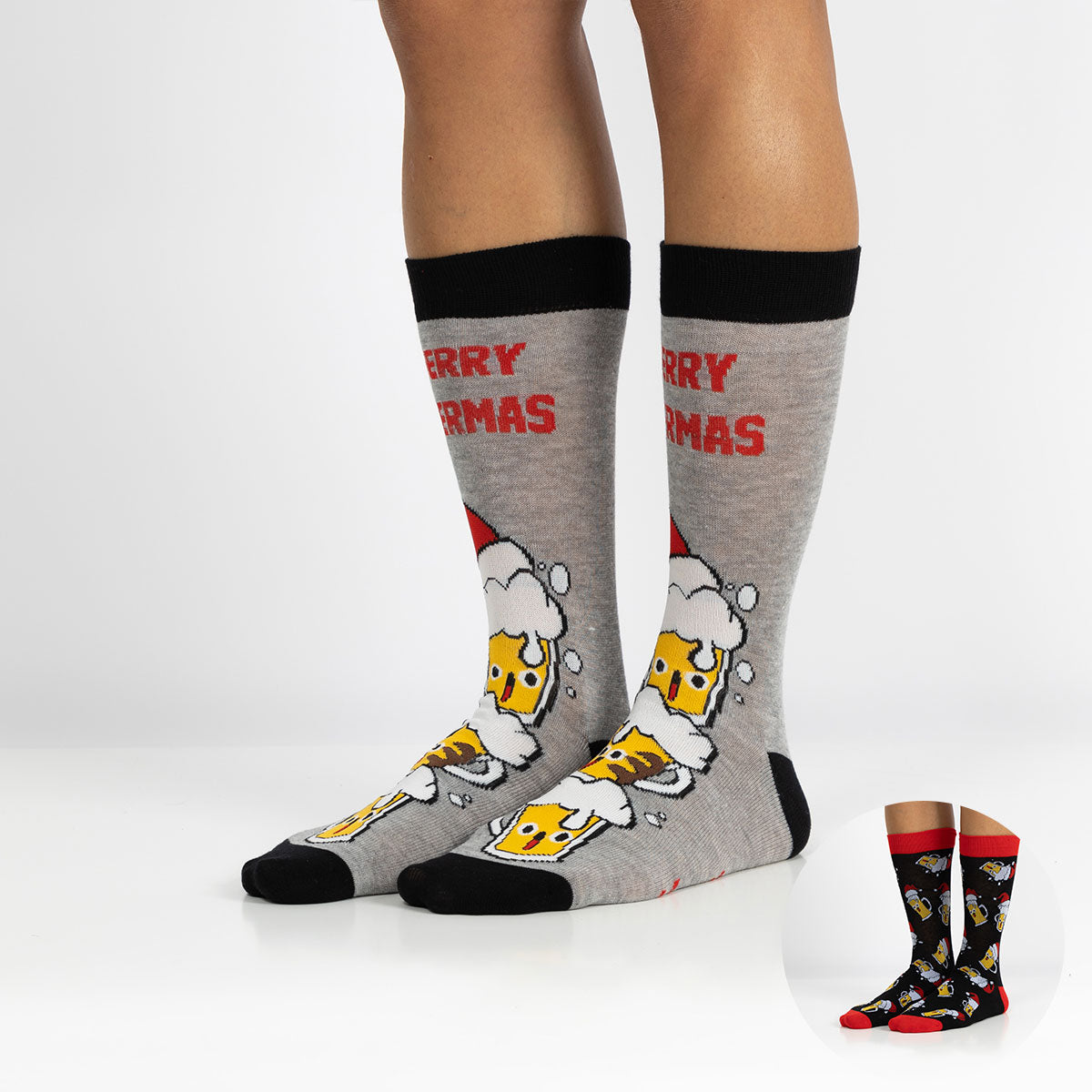 Pack 2 Pares de Meias Divertidas de Natal para Homem