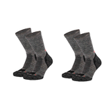 Meias Técnicas em Lã "Merino Trekking" • Termorregulação e Conforto • Pack 2 Pares • Cinza